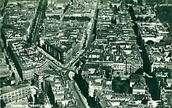 Luftaufnahme des Hasselbachplatzes aus den 30er Jahren
