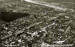 Luftaufnahme der Nordfront um 1930